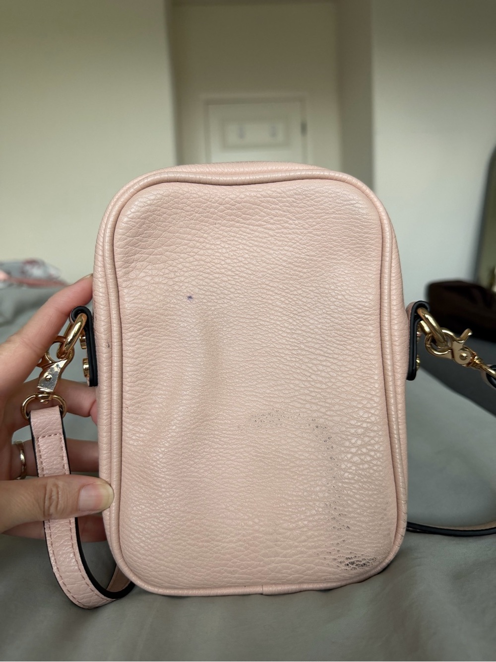 Poppy & Peonies Rambler Phone Bag in Blush (discontinued color) - Picture 3 of 5